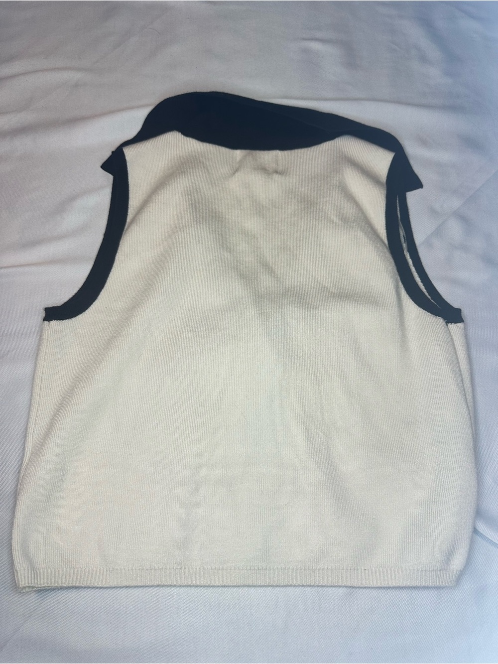 Willow & Wind Cream and Black Collared Tank Top - Picture 5 of 5